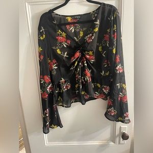Eclipse Sheer Floral Adjustable Top